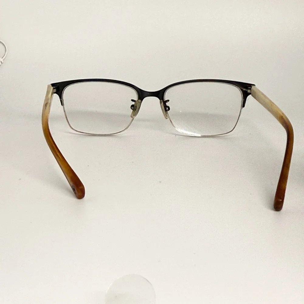 Coach HC 5047 Evie Eyeglasses‎ Satin Black Ivory Horn 9160 52-17-135 Frames